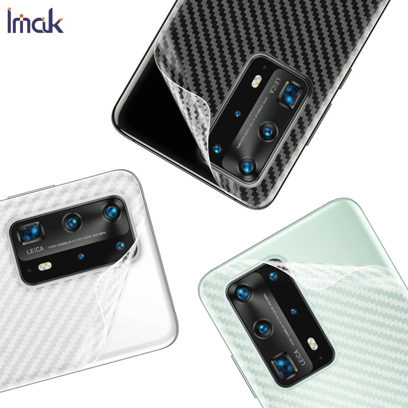 IMAK Carbon Fiber Texture Soft PVC Back Protector pro Huawei P40 Pro IMAK Carbon Fiber Texture Soft PVC Back Protector pro Huawei P40 Pro